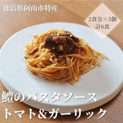 【ふるさと納税】徳島県阿南市産ハモのパスタソース　ートマト&ガーリックー　(2食分×3個)【1497442】
