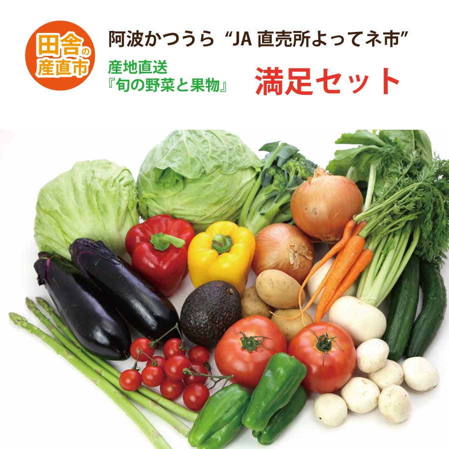 【ふるさと納税】阿波かつうら 農産物満足セット｜徳島県勝浦町