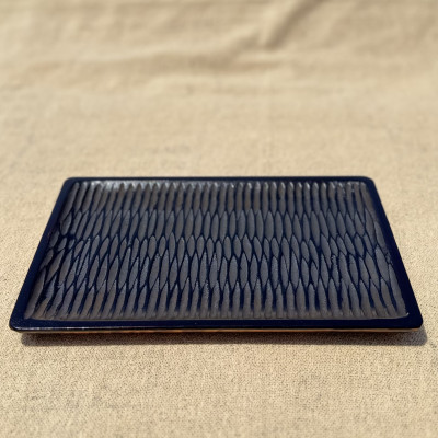 【ふるさと納税】【香川漆器】27cm長角盆　ヨコツキ象谷塗【1620839】｜香川県