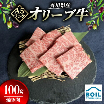 【ふるさと納税】オリーブ牛　焼き肉(100g)【配送不可地域：離島】【1710120】