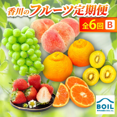 【ふるさと納税】【発送月固定定期便】香川のフルーツ(6B)全6回【配送不可地域：離島・北海道・沖縄県】【4083567】｜香川県
