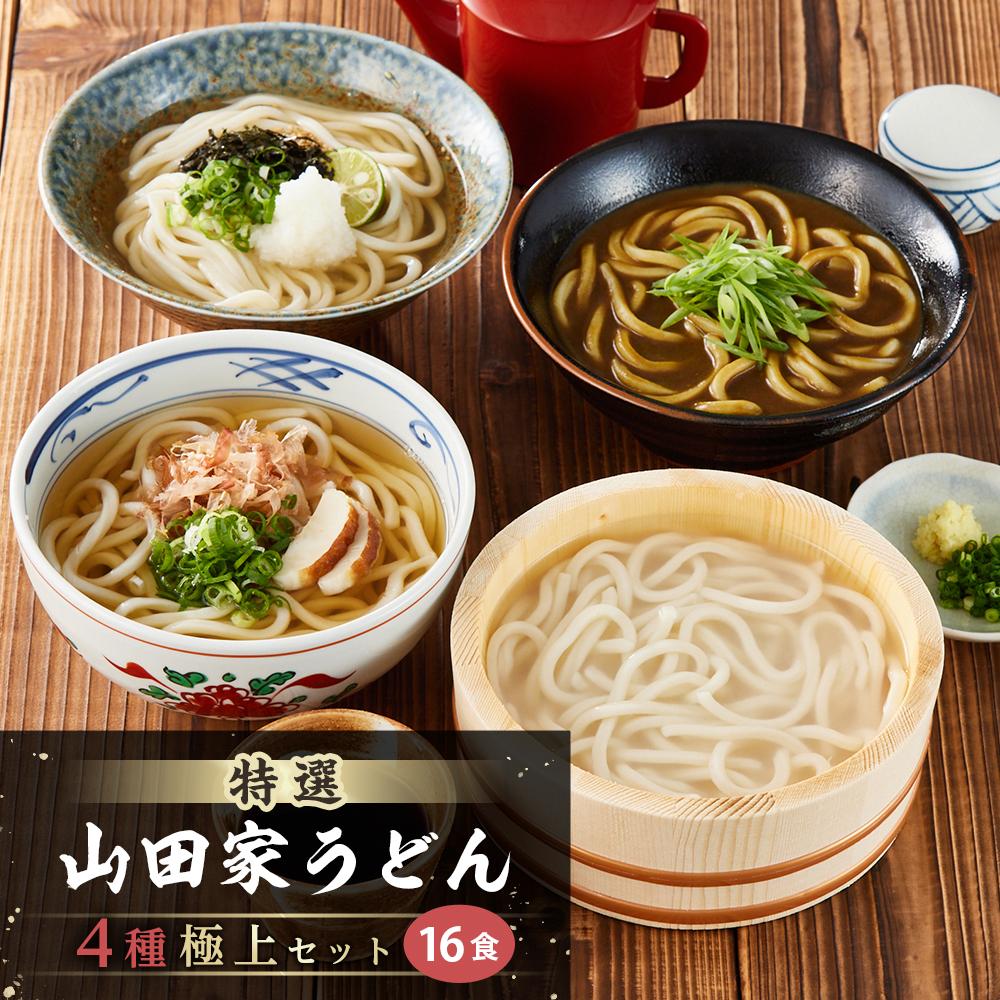 【ふるさと納税】特選 山田家うどん極上セット | うどん 食べ比べ セット 4種類 特選 山田家 名店 讃岐うどん 生うどん カレーうどん 釜だし かけだし ざるうどん もちもち コシ 詰め合わせ 食品 人気 おすすめ お取り寄せ お取り寄せグルメ 送料無料 麺類