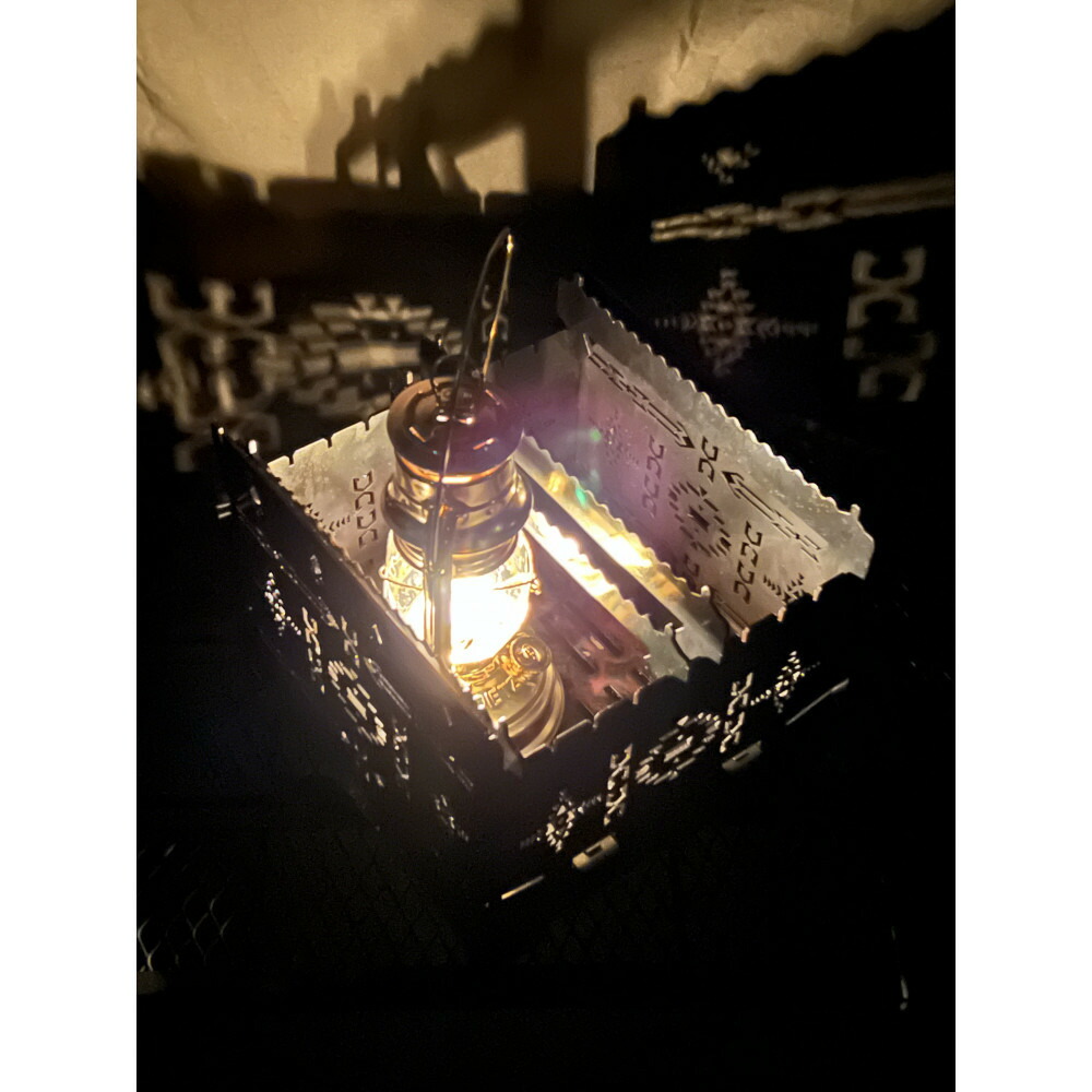 【ふるさと納税】3WAYかがり火BOXオルテガ柄 標準尺度書き割り