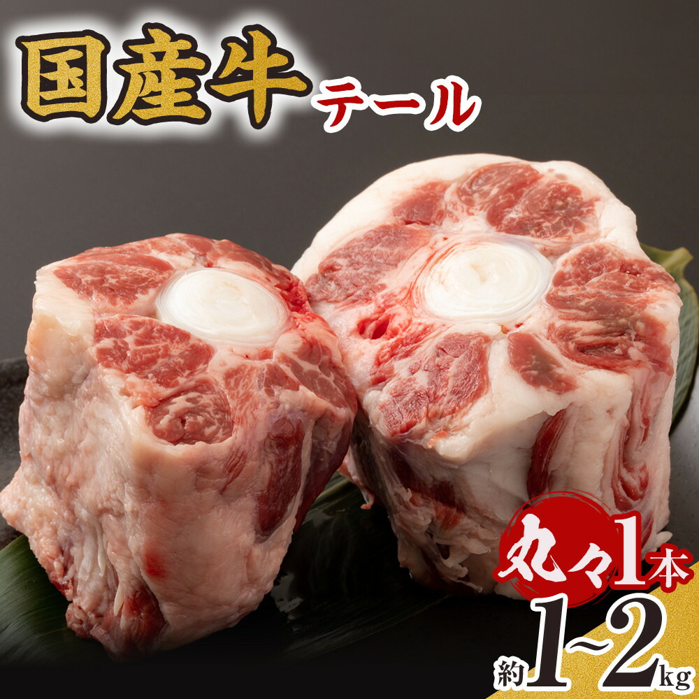 【ふるさと納税】国産牛 テール 丸々1本　(約1～2kg) | 肉 お肉 にく 牛肉 うし肉 テール １本 まるまる 国産牛 食品 人気 おすすめ 送料無料 ギフト