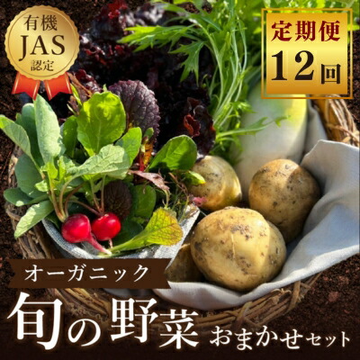 【ふるさと納税】野菜 詰め合わせ 定期便12回／よしむら農園 オーガニック おまかせ野菜セット 定期配送 安全 旬の野菜 オーガニック野菜 有機JAS認証農園