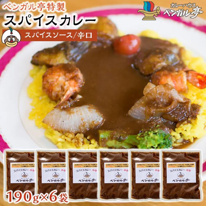 【ふるさと納税】L ベンガル亭特製スパイスカレー！（スパイスソース・辛口）6袋 | 香川県 坂出市 香川 四国 ふるさと 納税 返礼品 お取り寄せグルメ 取り寄せ グルメ 食品 カレー スパイスカレー 薬膳カレー 詰め合わせ セット 食べ比べ ご当地カレー ご当地グルメ