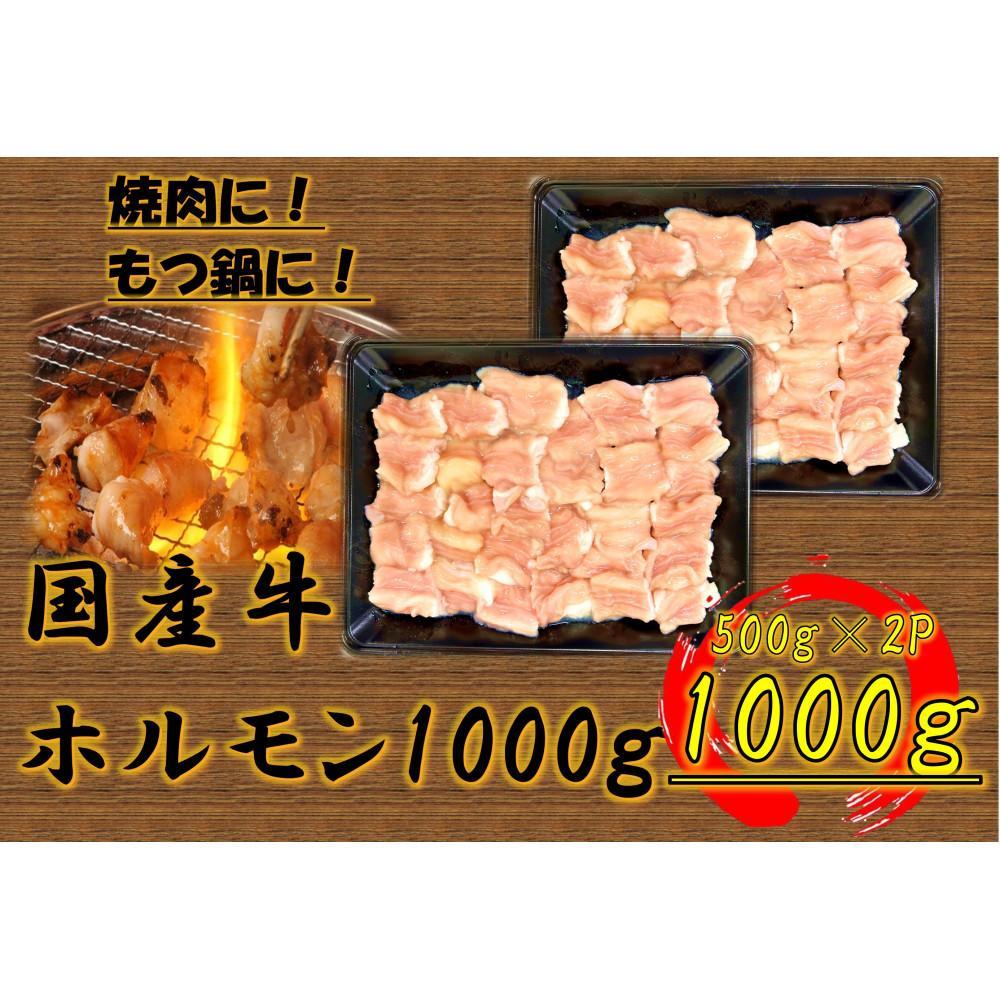 【ふるさと納税】国産牛　ホルモンセット　1000g | 肉 お肉 にく 牛肉 牛 ホルモン 小腸 食品 人気 おすすめ 送料無料 ギフト｜香川県坂出市