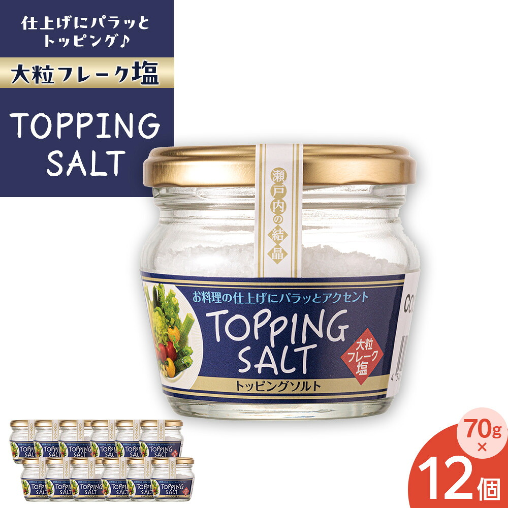 【ふるさと納税】トッピングソルト 70g 12個 セット | 調味料 食品 加工食品 人気 おすすめ 送料無料