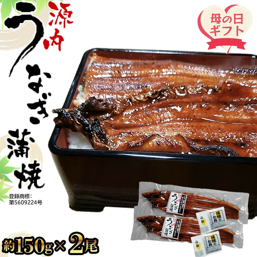 【ふるさと納税】【母の日ギフト】源内 うなぎの蒲焼 2尾 ( 150g × 2尾 ) 香川県産 ｜ うなぎ 蒲焼 たれ・粉山椒付き | うなぎ 蒲焼 たれ 粉山椒付き 5尾 母の日 ギフト
