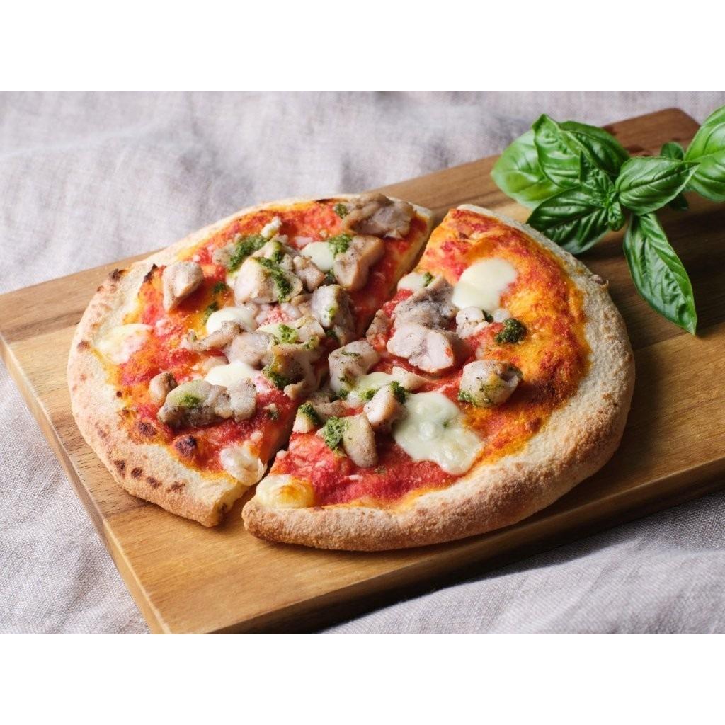 【ふるさと納税】オリーブ地鶏とダイシモチ麦のピザ（8インチハーフ×4枚セット）