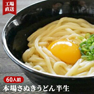 【ふるさと納税】《工場直送》 讃岐 うどん 半生 60人前（3人前×20袋） 香川 本場さぬきうどん  麺類 讃岐うどん 大容量 国産 半生麺 香川県 ご当地 高評価 特産品 麺 半生タイプ さぬきの老舗 製麺所 人気 お取り寄せグルメ