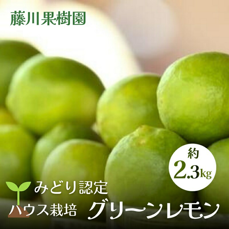 【ふるさと納税】【2025年 先行予約】みどり認定 ハウス栽培グリーンレモン 約2.3kg 国産レモン 香川 果物類／柑橘類／みかん レモン　 　お届け：2025年10月中旬～11月下旬