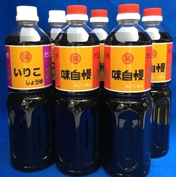 【ふるさと納税】丸福 讃岐の だし醤油 詰合せ 1L 6本セット（しょうゆ しょう油 大容量 調味料 うすくち こいくち 6本入り 1リットル だし 出汁 かつお いりこ 昆布 老舗 淡口 薄口 濃口 丸福醤油 セット 保存 卵かけご飯 吸い物 おでん 鍋）