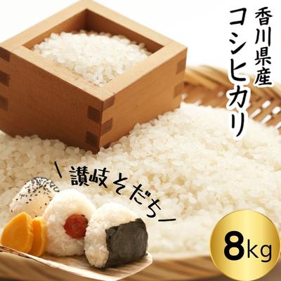 【ふるさと納税】令和7年 香川県産「コシヒカリ」 8kg 讃岐育ち 精米 お米 水 土 空気 自然 恵み おいしい 旨み 粘り 　お届け：2025年9月上旬より順次お届け開始画像