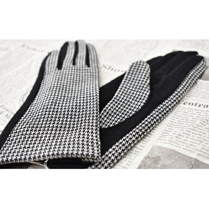 【楽天市場】【ふるさと納税】2019令和新作[千鳥柄ジャガード織コンビ手袋] 【ファッション小物・ファッション