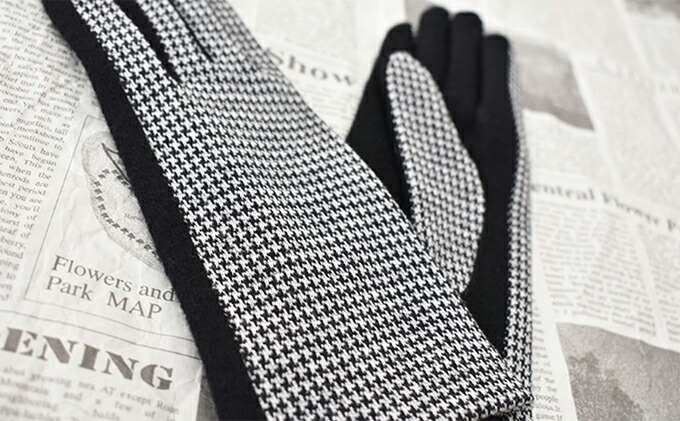 【楽天市場】【ふるさと納税】2019令和新作[千鳥柄ジャガード織コンビ手袋] 【ファッション小物・ファッション