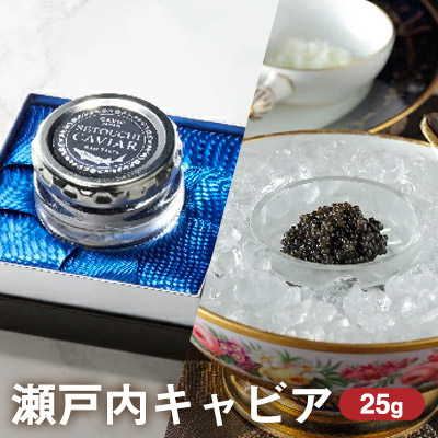 【ふるさと納税】キャビア 25g ゴ・エ・ミヨ2020 テロワール賞受賞 瀬戸内キャビア 国産 生キャビア 魚卵 高級食材 高級品 おつまみ つまみ 贈り物 ギフト プレゼント 香川 香川県 東かがわ市