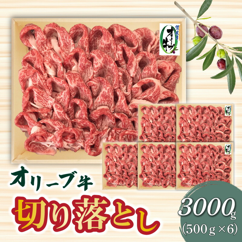 【ふるさと納税】黒毛和牛 オリーブ牛 切り落とし 3kg ( 3000g ) [ 讃岐牛 国産 ブランド牛 好き焼き すきやき しゃぶしゃぶ 本格的 和牛 切り落とし おいしい 人気 国産黒毛和牛 高級 冷凍 大容量 送料無料 香川県 三豊市 ご当地 80,000円 台 返礼品 株式会社ササハラ ]