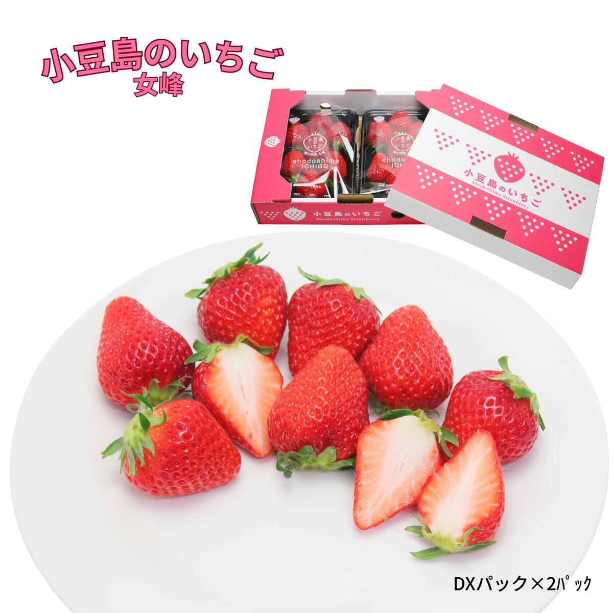 【ふるさと納税】【 小豆島 】【3月からの発送】小豆島のいちご（女峰）DXパック (250g×2パック入り) 果物類 苺 イチゴ 　お届け：2026年3月上旬～5月上旬