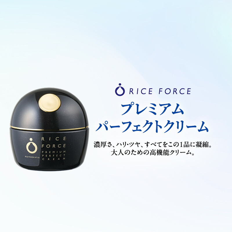【ふるさと納税】ライスフォース プレミアムパーフェクトクリーム ひと肌世話をする 保湿  かざり付ける品 うるおい