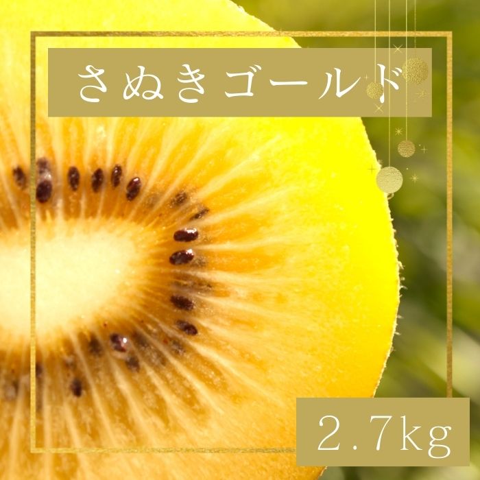 【ふるさと納税】さぬきゴールド キウイフルーツ2.7kg【予約受付中！令和7年10月中旬頃より発送！】〔提供：有限会社マミィギフトカガワ〕