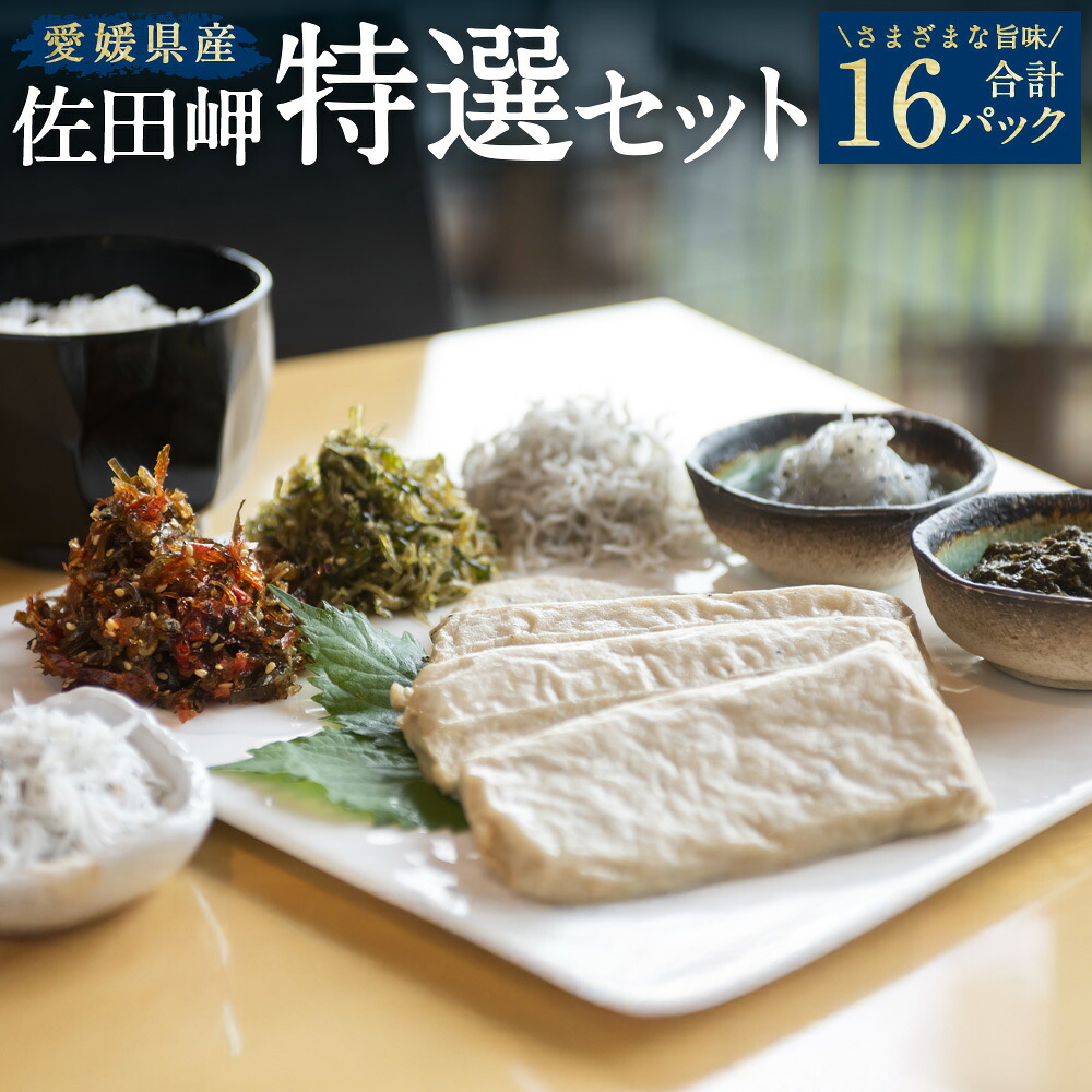 【ふるさと納税】佐田岬 特選 セット 計16パック 生しらす 蒸ししらす 釜あげしらす ちりめん ちりめん佃煮 ちりめんじゃこ天 あかもくプレーン あかもく ごはんのお供 ご飯のお供 愛媛県 送料無料【えひめの町（超）推し！（伊方町）】(843-1)