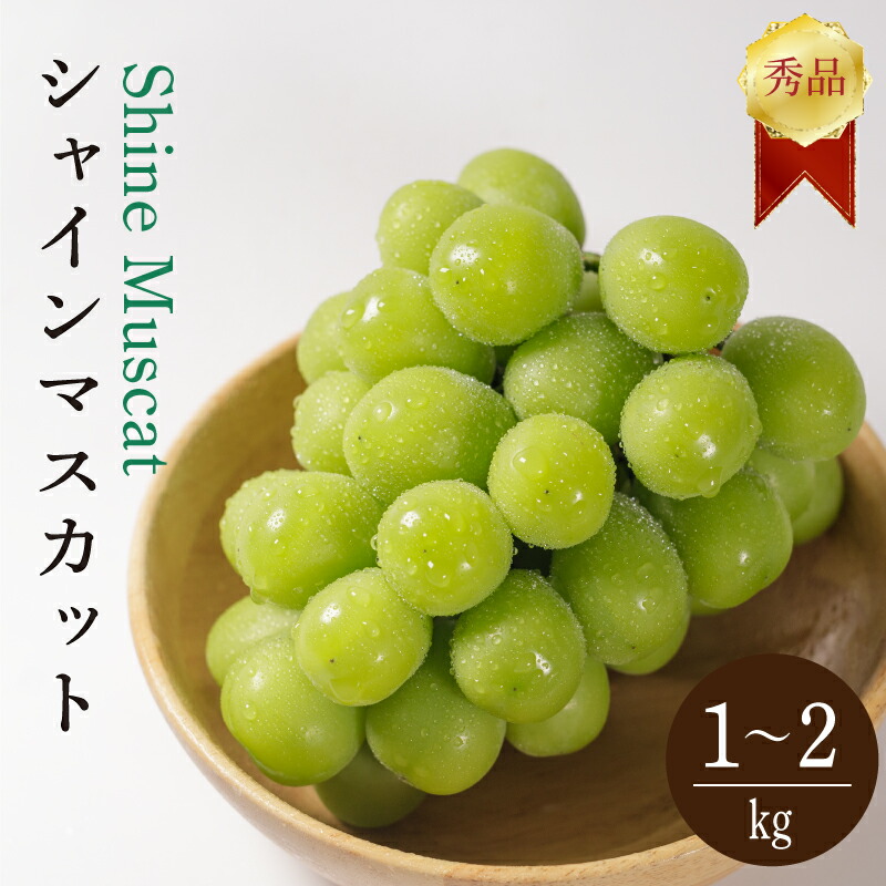 【ふるさと納税】 【先行予約】【2025年8月下旬～9月中旬順次発送】 シャインマスカット 1kg または 2kg 秀品 シャインマスカット マスカット ますかっと ぶどう ブドウ 葡萄 種無し 果物 くだもの フルーツ 旬 期間限定 愛媛県 松山市