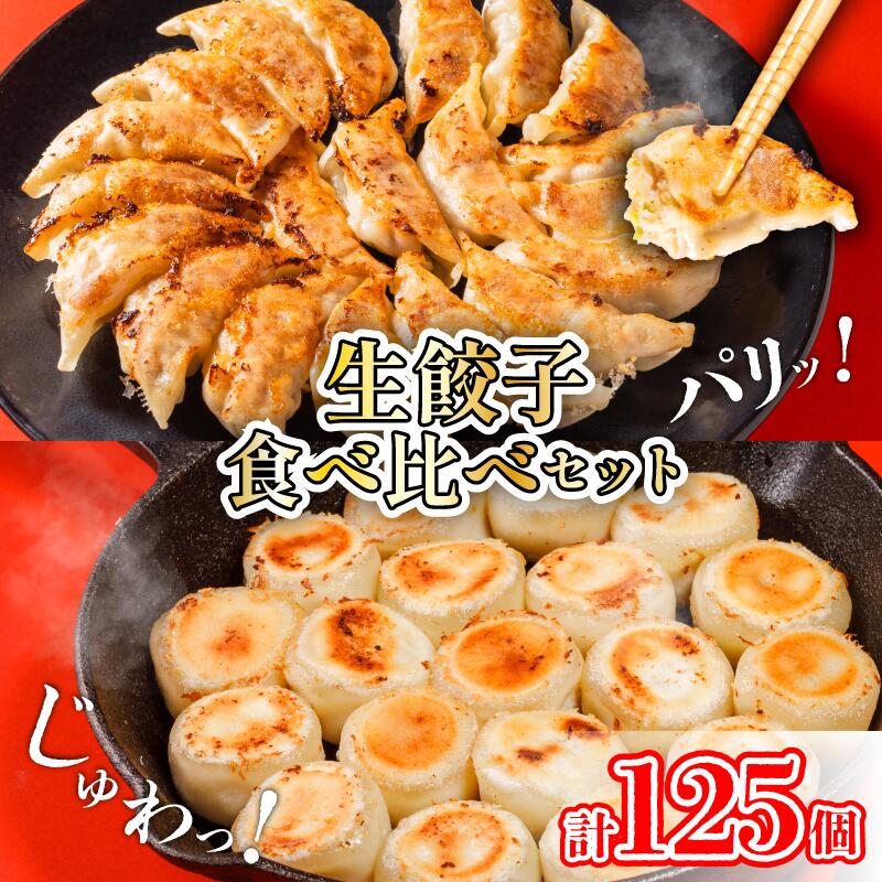 【ふるさと納税】 生餃子セット 計125個 冷凍餃子 もち〇50個＆あさの生餃子75個 国産豚肉 野菜使用 にんにく 生姜 焼き餃子 水餃子 鍋 簡単調理 大容量 あさの生餃子 ぎょうざ ふるさと納税餃子 送料無料 愛媛県 松山市 浅野食品