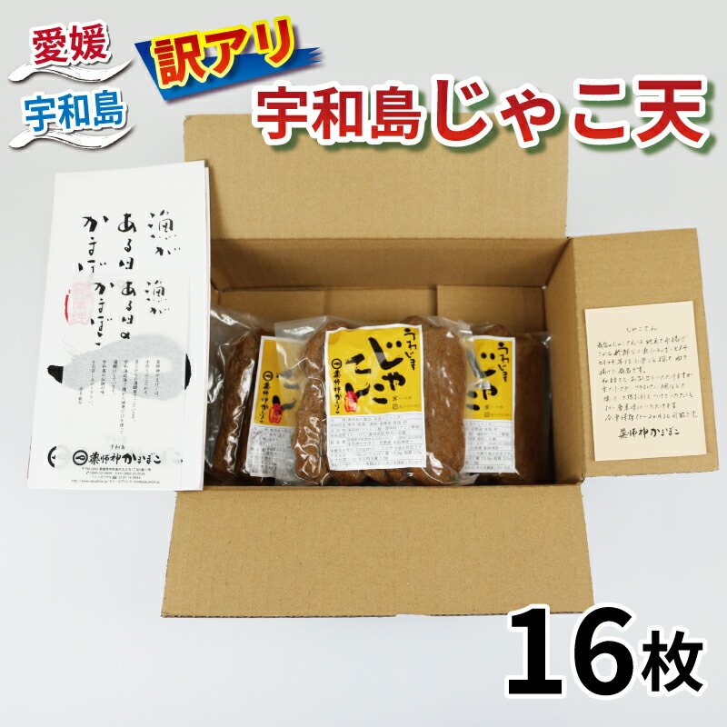 【ふるさと納税】 ＼10営業日以内発送／ 数量限定 訳あり じゃこ天 16枚  薬師神かまぼこ わけあり 天ぷら 小魚 すり身 練り物 さつま かまぼこ 揚げかまぼこ 冷蔵 惣菜 おでん 小分け 酒 おつまみ 魚肉 加工品 特産品 郷土料理 お祝い お中元 国産 愛媛 宇和島 C010-019008
