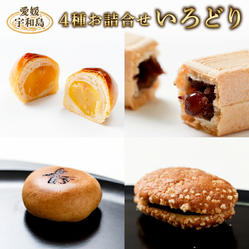 【ふるさと納税】 和菓子 4種 詰合せ セット 「いろどり」 御粽司 百波 母の日 父の日 最中 モナカ 大番 粒栗 蜜六 セット あんこ anko 小豆 栗 くり 栗饅頭 栗まんじゅう 和菓子 詰め合わせ 菓子 銘菓 名物 国産 愛媛 宇和島 J015-163003