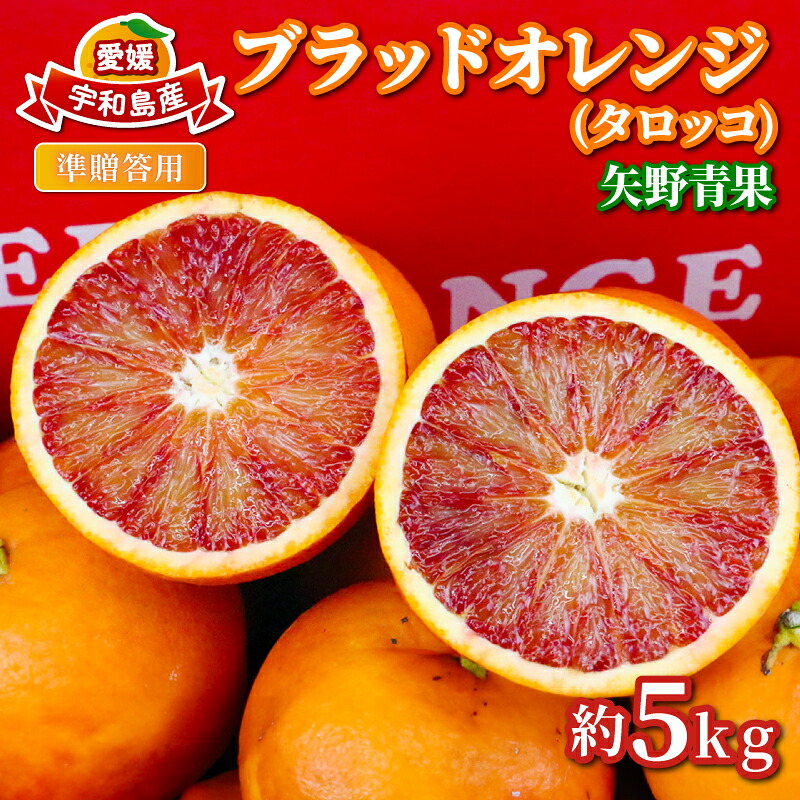 【ふるさと納税】 ブラッドオレンジ 準 贈答用 タロッコ 5kg 矢野青果 ミカン オレンジ みかん mikan 柑橘 果物 くだもの フルーツ 蜜柑 ジューシー 希少 アントシアニン 愛媛みかん 愛媛ミカン 愛媛県産 準贈答用 産地直送 農家直送 数量限定 国産 愛媛 宇和島 B012-171020｜愛媛県宇和島市 9,000円