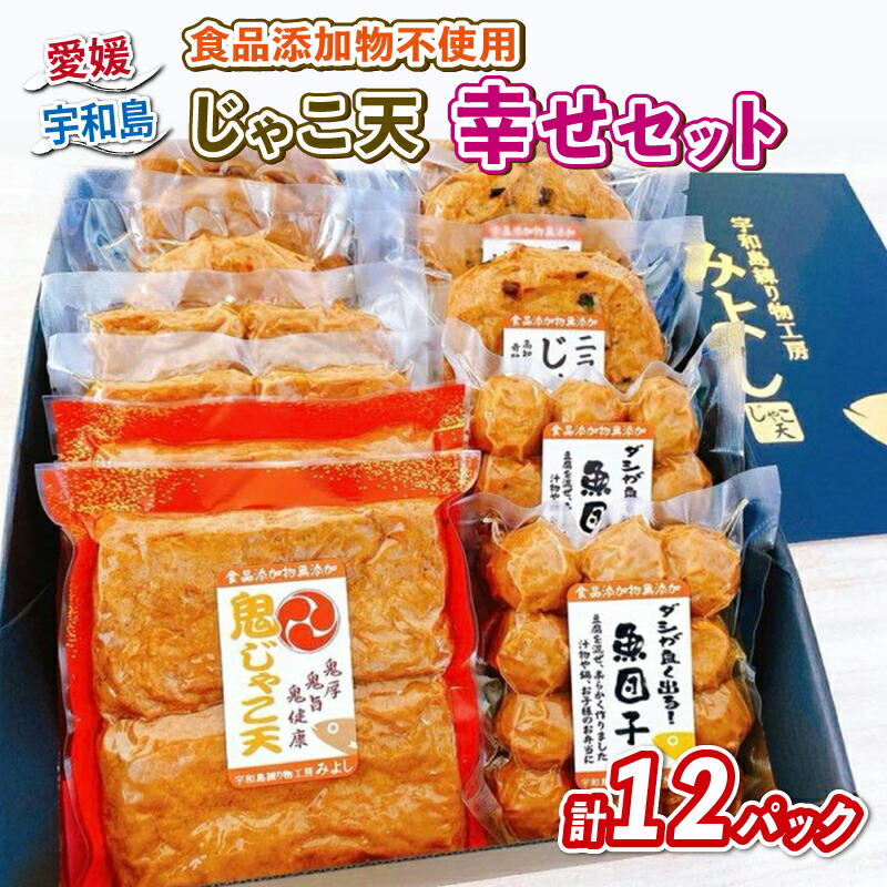 【ふるさと納税】 じゃこ天 幸せセット 食品添加物不使用 特定原材料8品目不使用 宇和島練り物工房みよし C022-061003|愛媛県宇和島市