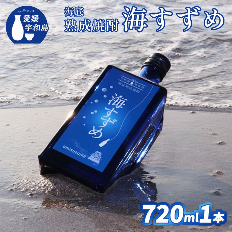 【ふるさと納税】 焼酎 海底熟成焼酎 海すずめ 720ml 1本 名門サカイ 母の日 父の日 海底 熟成 酒 お酒 本格焼酎 変わり種 アルコール ギフト 贈答 贈答用 贈答品 プレゼント 数量限定 国産 愛媛 宇和島 I015-085006