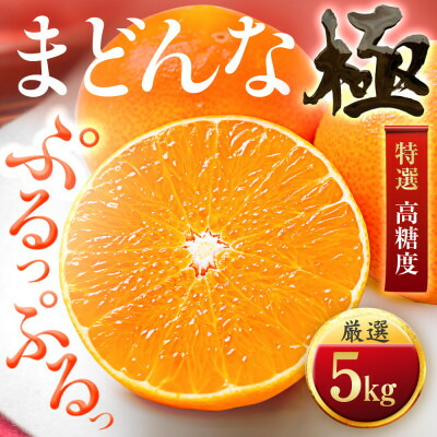【ふるさと納税】【夕やけブランド】ぷるぷる食感【まどんな】5kg　※紅まどんなと同品種【H49-80】【1621088】
