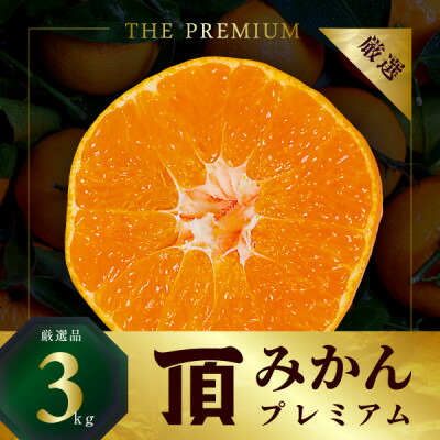【ふるさと納税】三代目の頂みかんTHEプレミアム【小玉サイズ】3kg【C31-32】_ みかん 蜜柑 ミカン フルーツ 果物 くだもの 人気 美味しい 柑橘類 柑橘 愛媛県 八幡浜市 ふるさと 【1424406】