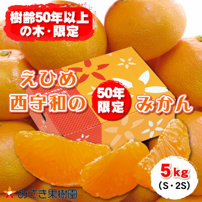 【ふるさと納税】みさき果樹園の樹齢50年越え えひめ西宇和のみかん5kg　S・2Sサイズ【C21-15】【1453804】
