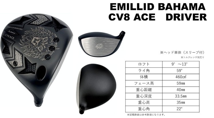 【ふるさと納税】ゴルフ ゴルフ野球クラブ エミリッドバハマCV8-ACE １番ウッド REVE ブレイクアウト エミリッドバハマグリップ 購入注文お手伝いさん アイズファクトリー｜F55