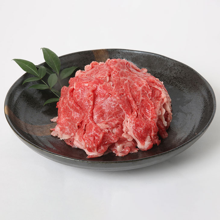 【ふるさと納税】【愛媛県共通返礼品】伊予牛「絹の味」黒毛和牛 小間切れ 400g◆|愛媛県久万高原町