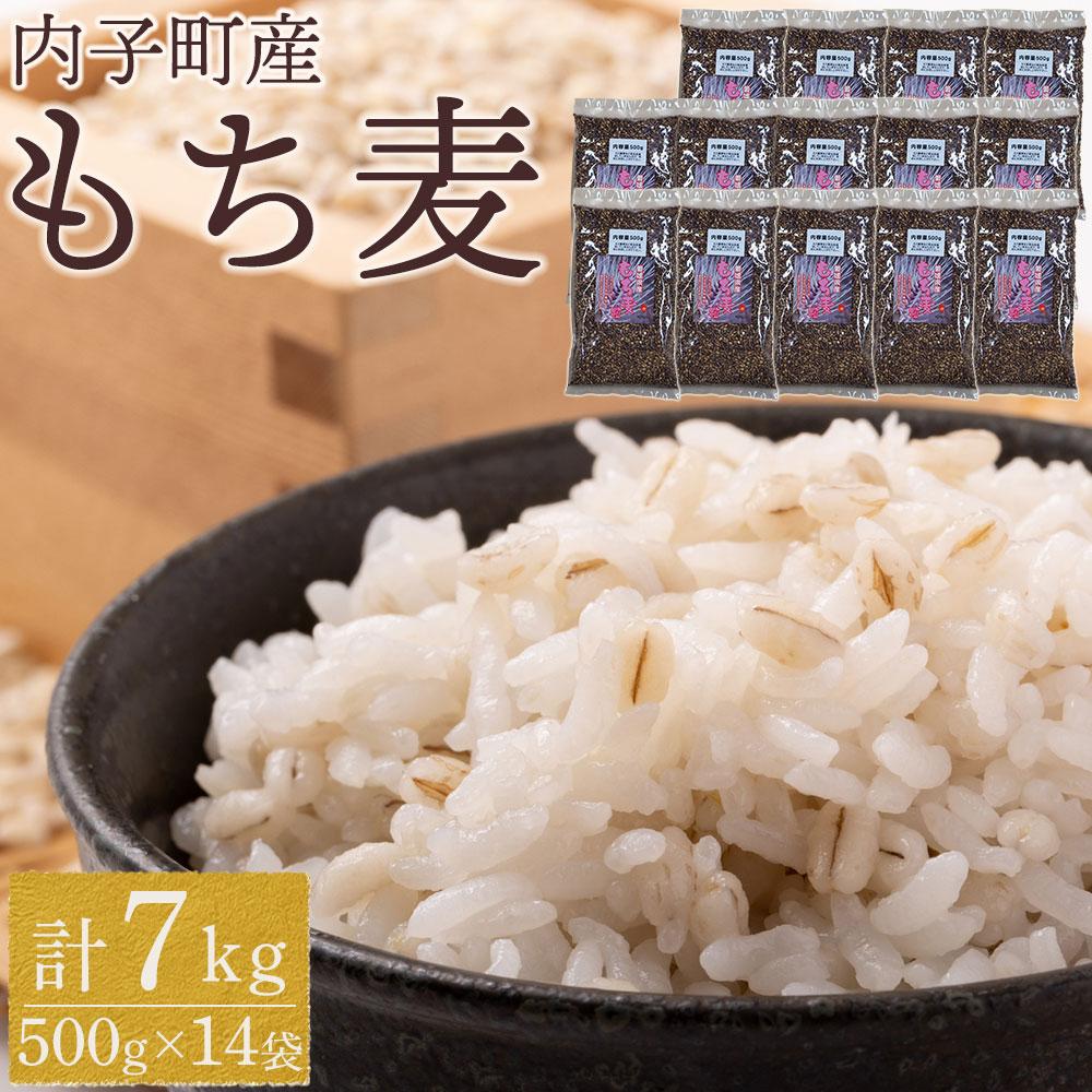 【ふるさと納税】内子町産 もち麦（7kg） | 食品 加工食品 人気 おすすめ 送料無料