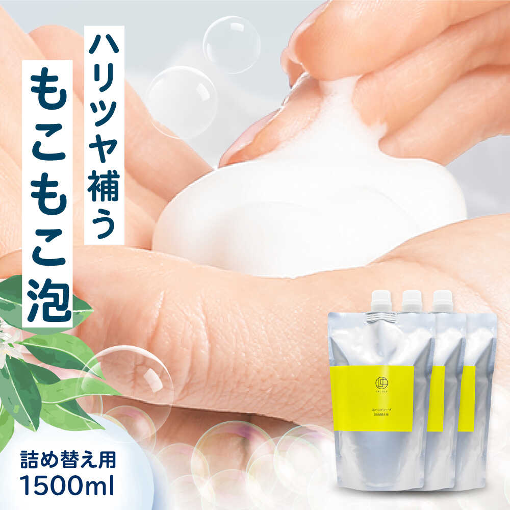 【ふるさと納税】うちこコスメ泡お手て石けん詰め替え用500ml×3個 ／ ひと肌世話をする 洗いもの かざり付ける品 コスメ 美容 日装置 お手て石けん はんどそーぷ 室内用便器 詰め替え 詰替え つめかえ 詰替え用 詰め替え用 愛媛県 内子町 貨物輸送無料 【昭和刷子株式会社組織】[BKAZ003] 13000 13000円