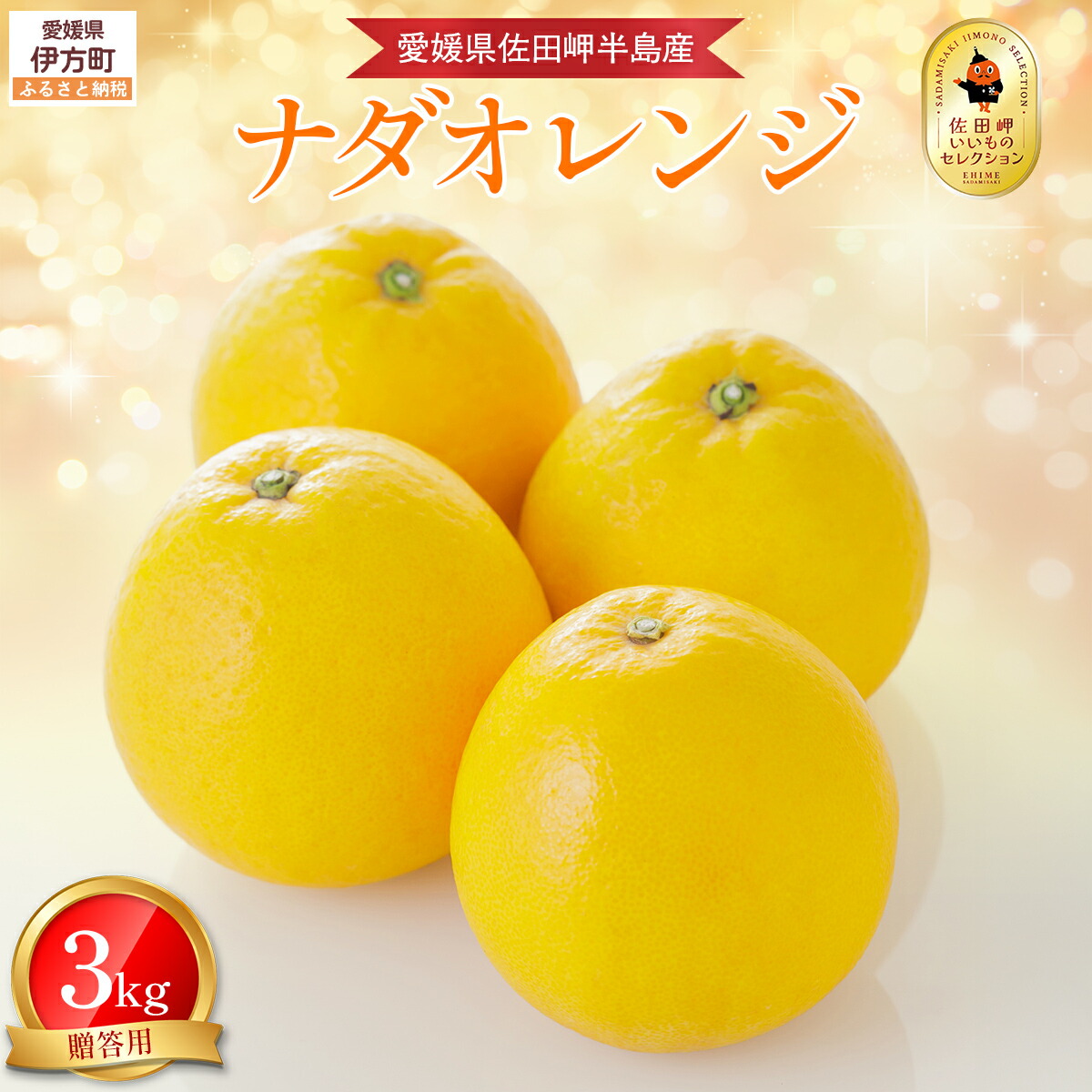 【ふるさと納税】【先行予約】【農家直送】愛媛県産 ナダオレンジ 贈答用 3kg（2025年5月中旬より順次発送予定）【 ふるさと納税 人気 おすすめ ランキング はちみつ ハチミツ 蜂蜜 蜜 みかん はぜみつ 国産 詰合せ ギフト 贈り物 愛媛県 伊方町 送料無料 】IKTC005