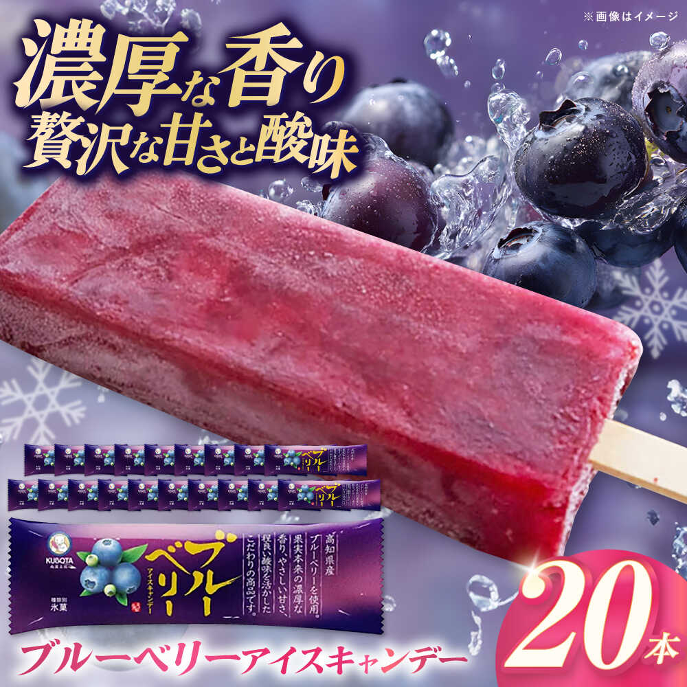 【ふるさと納税】久保田食品 ブルーベリーアイスキャンデー 20本入 添加物不使用 / アイス アイスキャンデー アイスクリーム 冷凍 ブルーベリー ベリー 果物 フルーツ セット デザート スイーツ 【グレイジア株式会社】[ATAC599]