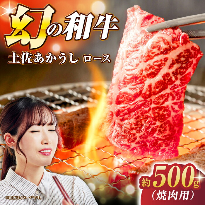 【ふるさと納税】土佐あかうし ロース (焼肉用) 約500g 幻の和牛 【グレイジア株式会社】[ATAC030]｜高知県高知市