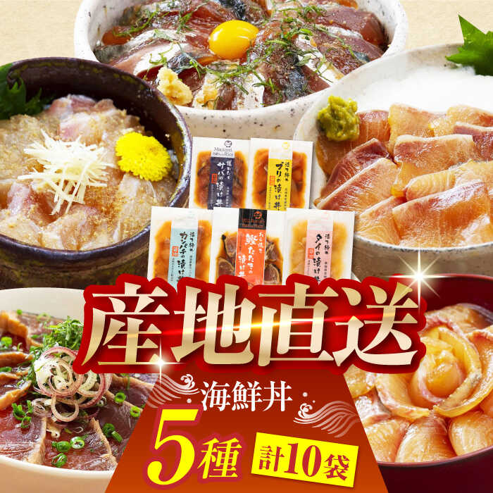【ふるさと納税】土佐の海鮮丼の素 5種各2袋 (合計10袋セット) 【株式会社 四国健商】[ATAF017]
