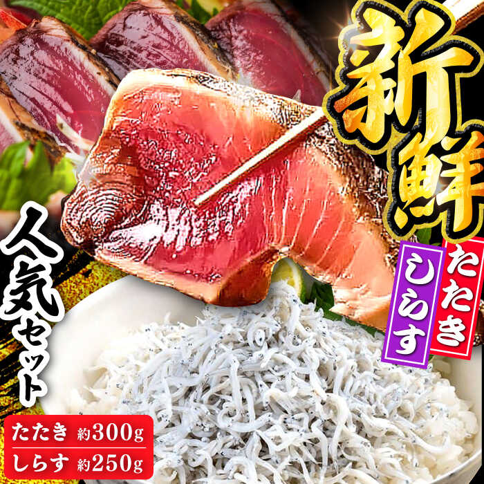 【ふるさと納税】【最速発送】龍馬セット (龍馬鰹たたき約300g 龍馬しらす約250g) 【株式会社　七和】[ATAX012]　スピード 最短 最速 発送 7,400円