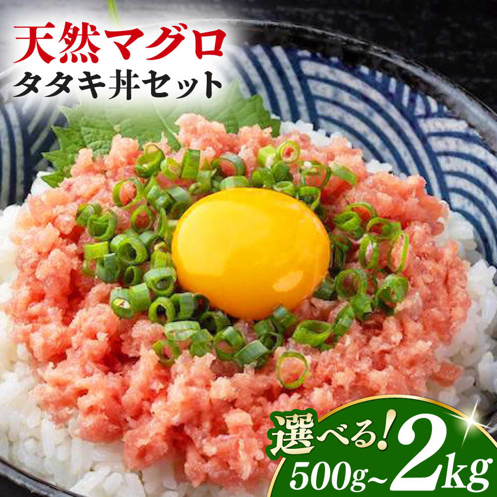 【ふるさと納税】【選べる内容量】天然マグロのタタキ丼セット 【株式会社LATERAL】[ATAY065]｜高知県高知市 11,840円
