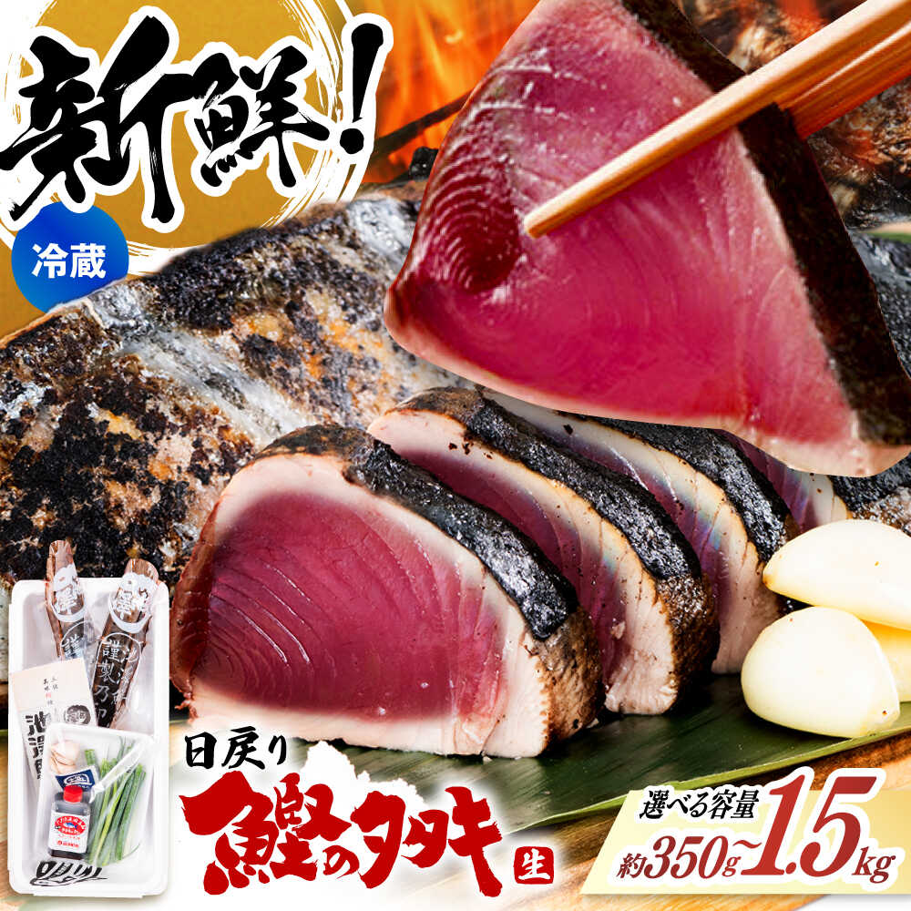 【ふるさと納税】【選べる内容量】冷蔵配送 鰹たたき 350g～1.5kg 〈2026年3月上旬以降発送〉鰹のたたき カツオ かつお 鰹 かつおたたき カツオのたたき カツオたたき 冷凍していない生鰹 高知県産 【池澤鮮魚オンラインショップ】[ATBE001]｜高知県高知市