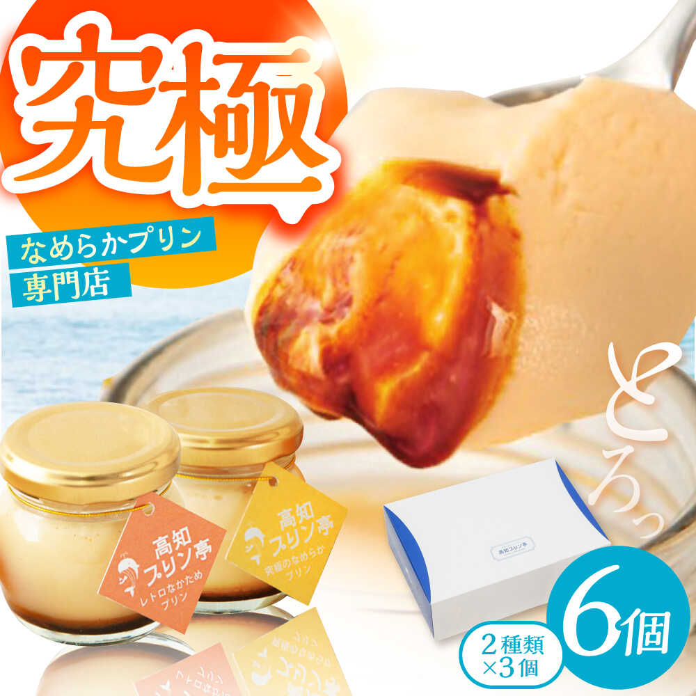 【ふるさと納税】プリン 食べ比べセット 6個入り （2種類×3個） / 高知 プリン スイーツ デザート ギフト 詰め合わせ 食べ比べ 【高知プリン亭】[ATDH003]