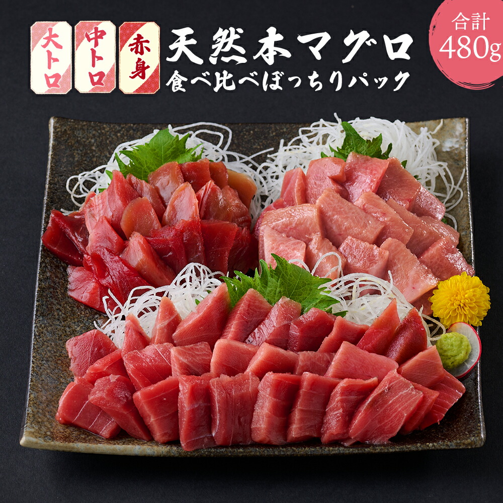 【ふるさと納税】 天然本まぐろ 赤身・中トロ・大トロ セット お手軽 食べ比べ 合計8パック 60g×8パック 合計480g 切り落とし 刺身 マグロ 鮪 魚 海産物 高知県 海鮮 魚介類 小分け 簡単調理 惣菜 訳あり 規格外 不揃い コロナ 緊急 冷凍 送料無料  寄付額見直し tk037
