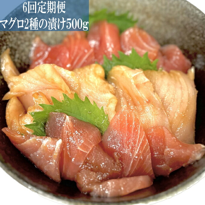 【ふるさと納税】 ヤマジュウ特製！マグロ２種の漬け５００ｇ【６回定期便】 マグロ キハダマグロ びんちょうマグロ 刺身 海鮮 海の幸 99,000円 送料無料 yj093 57,750円
